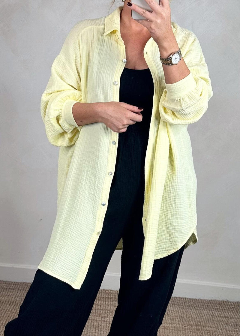 Jamie cheesecloth shirt - lemon