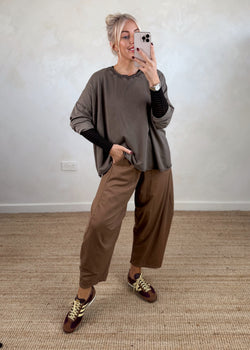 Tarina top - mocha