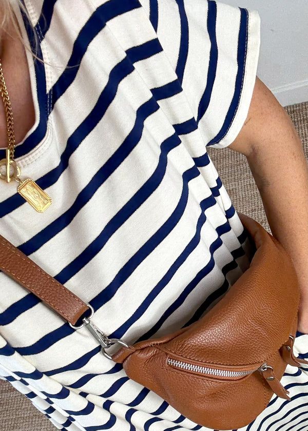 Blake striped dress - navy