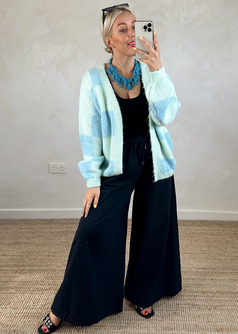 Rosa linen palazzo - black