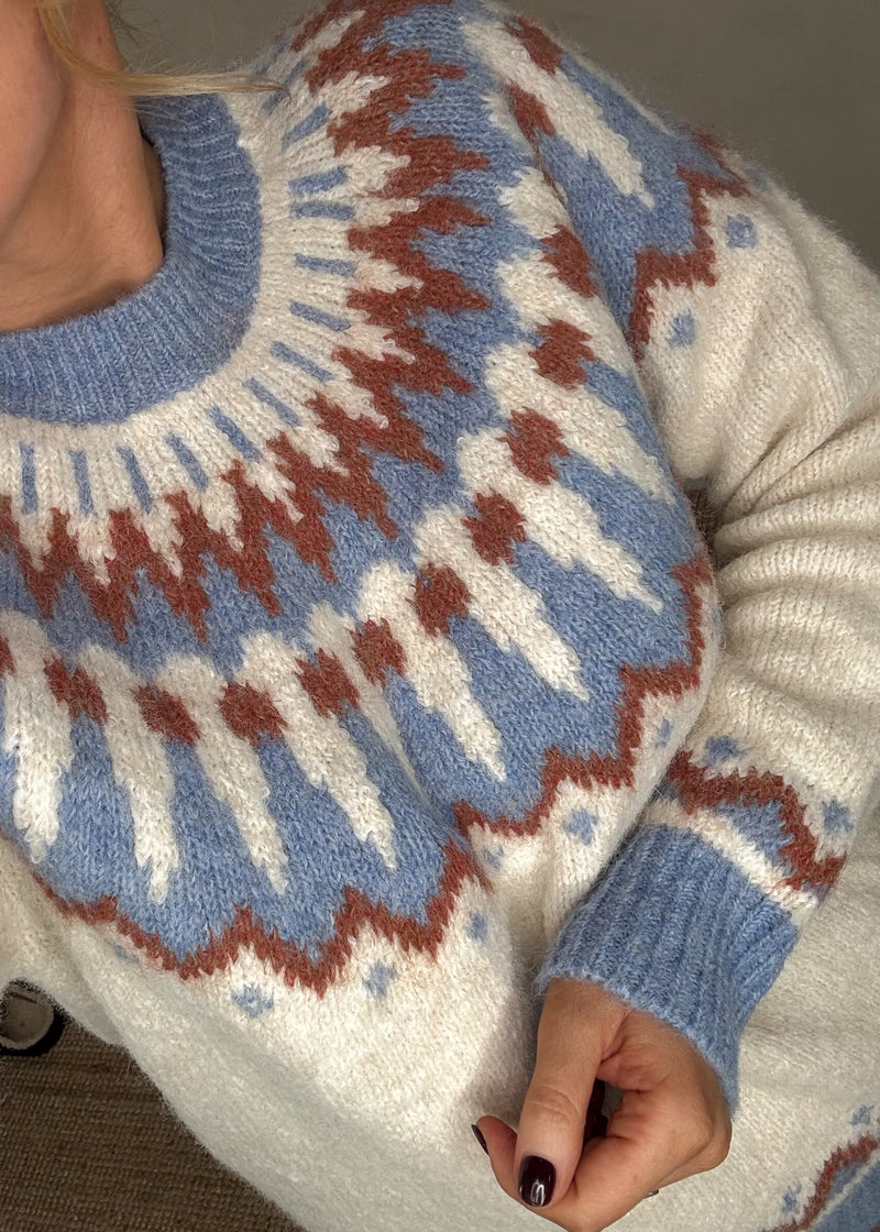 Aspen fair isle knit - cream