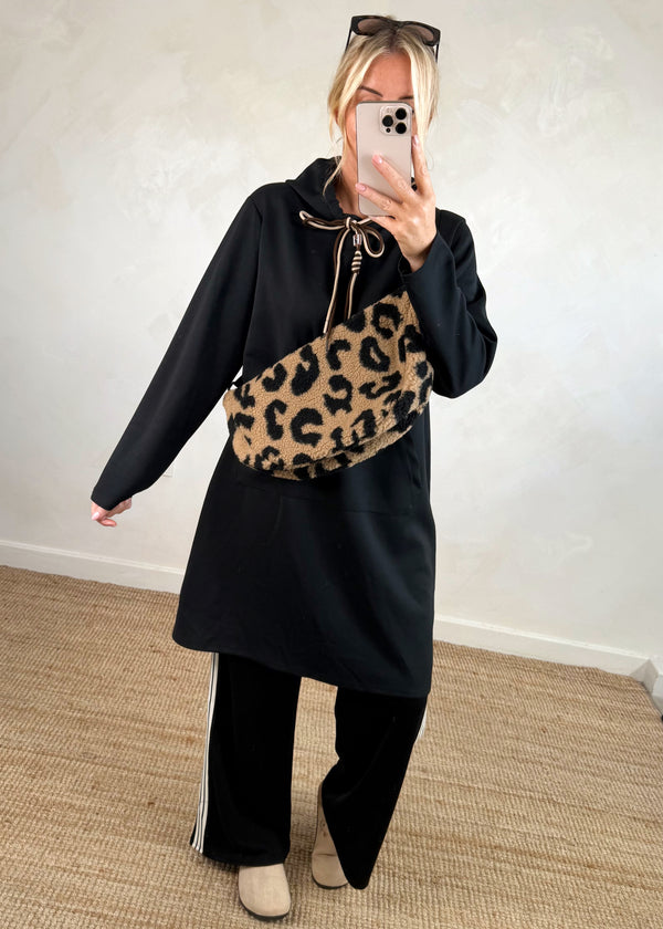 Kent longline hoodie - Black