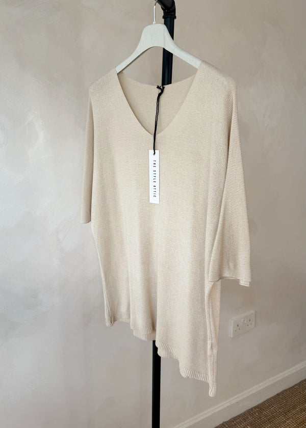 Samara fine knit - beige