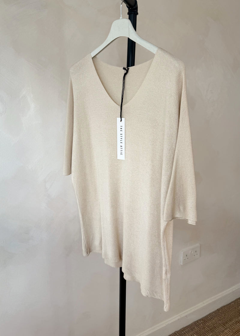 Samara fine knit - beige