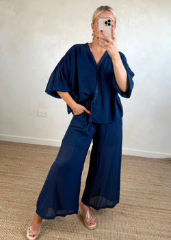 Florence blouse - navy