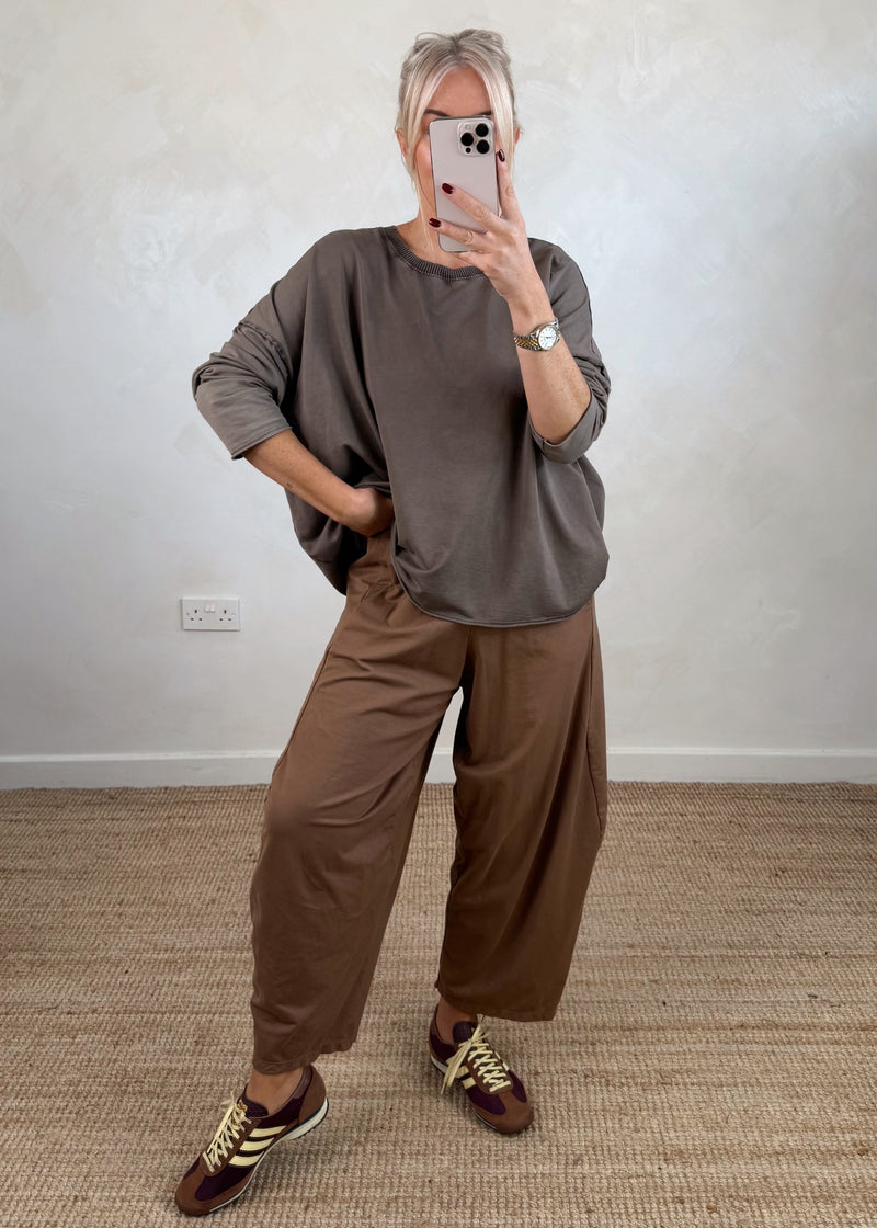 Tarina top - mocha