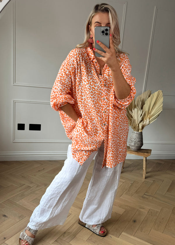 Marta Cheesecloth shirt - orange
