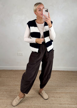 Hal striped knit - navy/cream