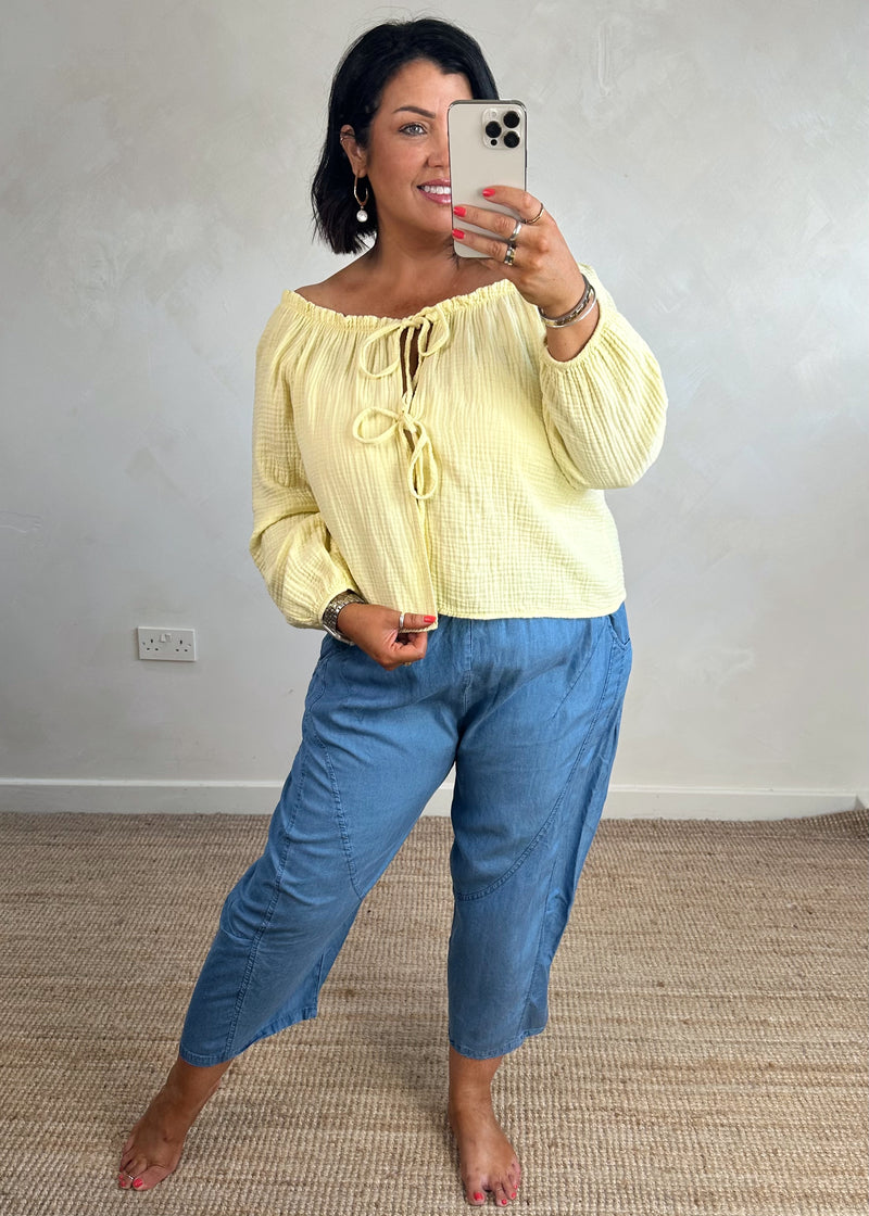 Carmel denim trouser - mid