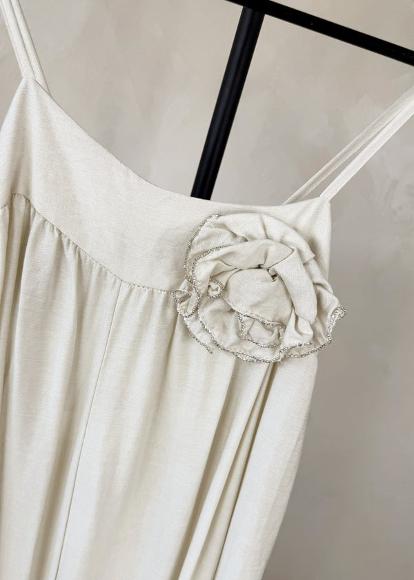 Corsage jumpsuit - stone