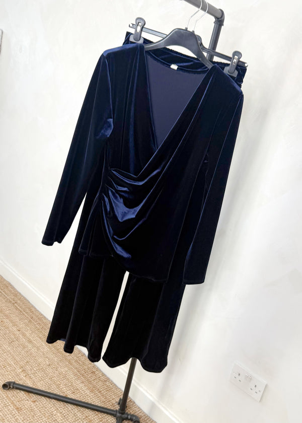 Dion Velvet trouser - navy