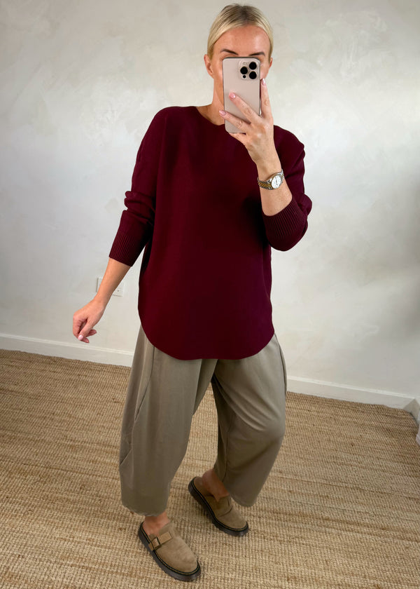 Kelly knit - Merlot