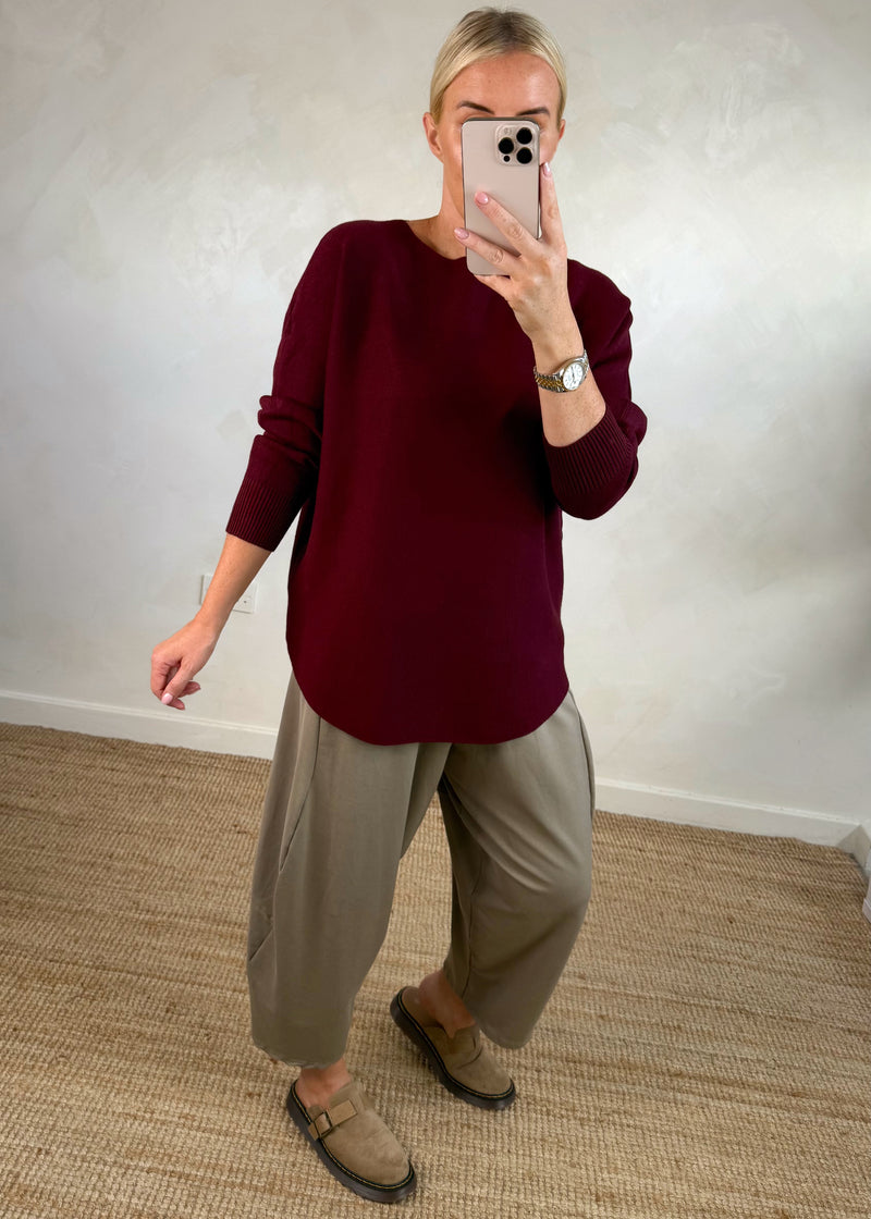 Kelly knit - Merlot