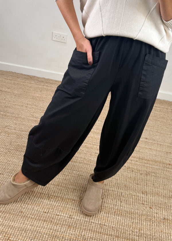 Moda casual pants - black