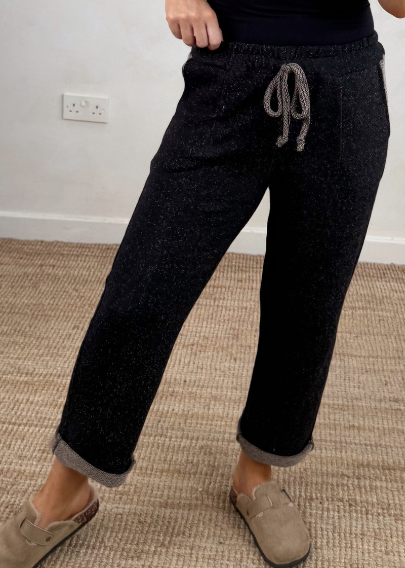 Marl blend jogger - charcoal