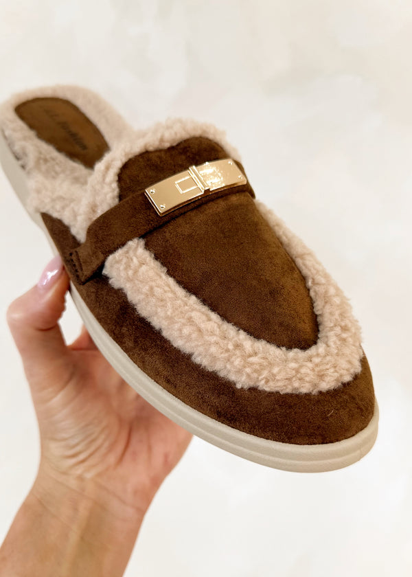 Yumi slip on mule - chocolate