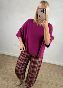 Karina knit - magenta