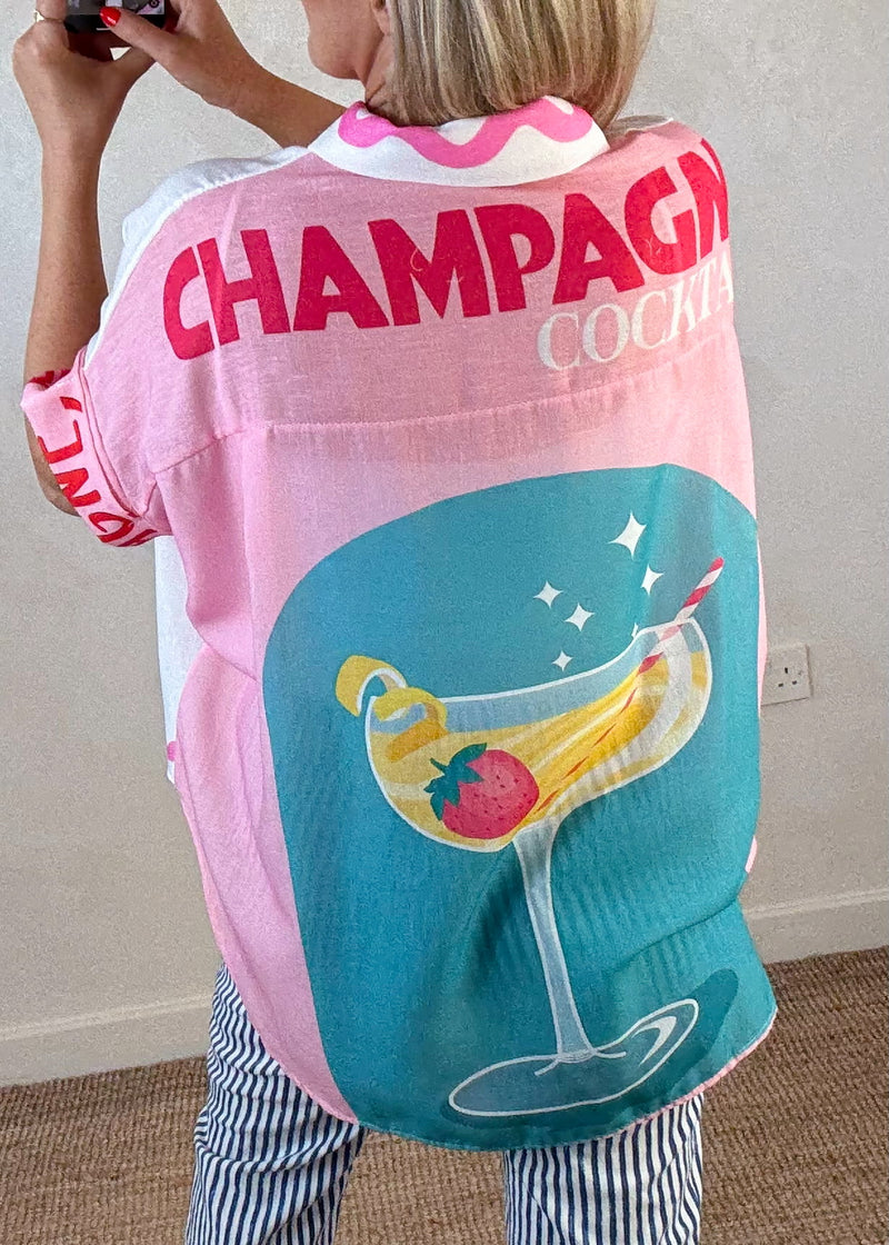 Happy days shirt - champagne