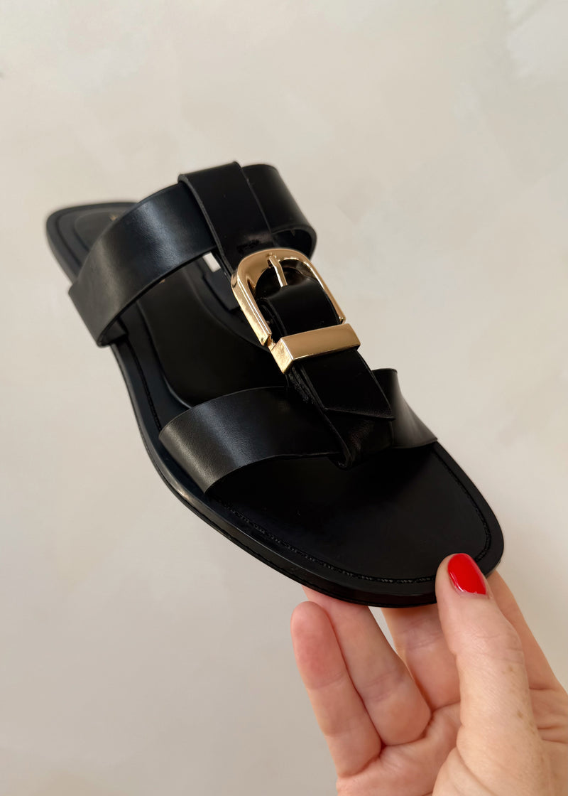 Doja buckle sandal - black