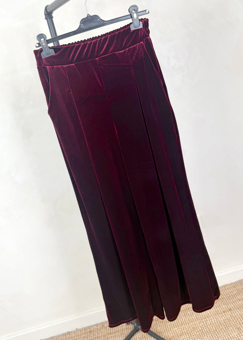 Cleo velvet blouse - Merlot