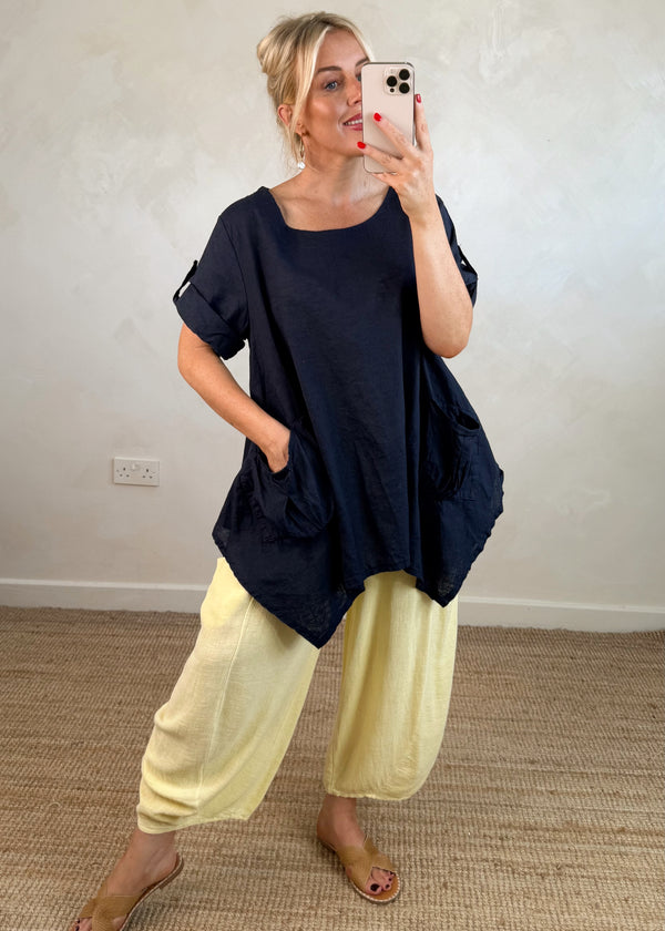 Polly Linen top - beige