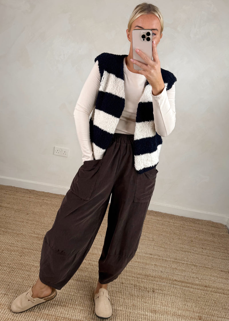 Hal striped knit - navy/cream
