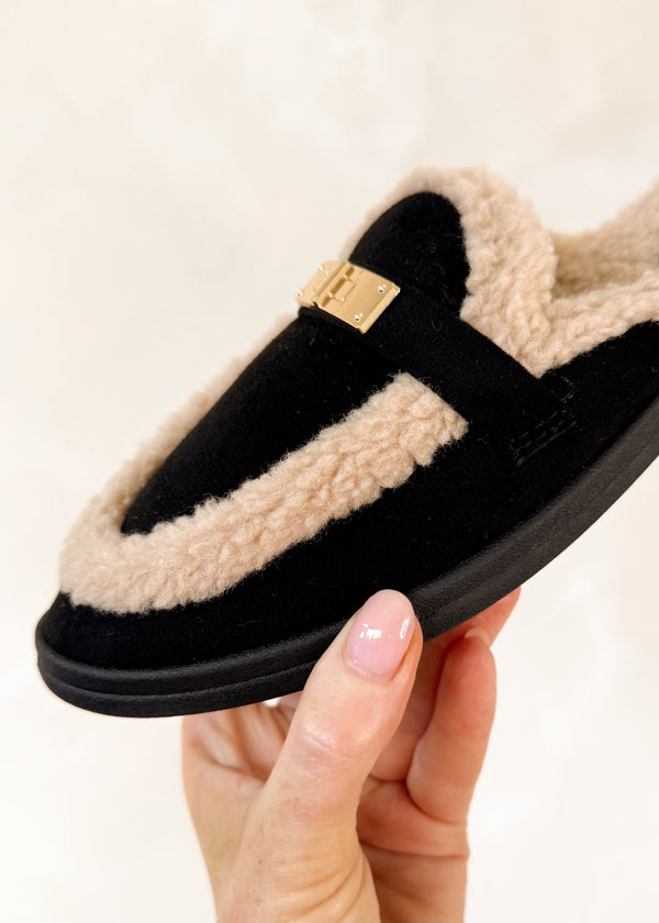 Yumi slip on mule - black