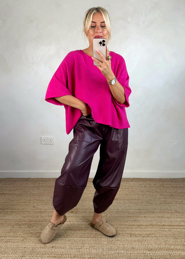 Karina knit - hot pink
