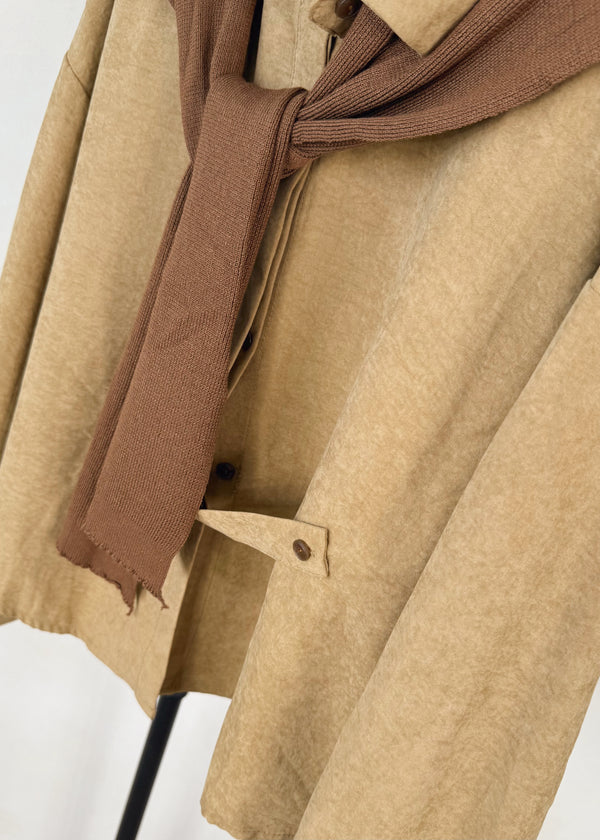 Heritage double shirt knit - camel