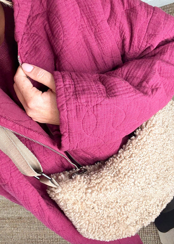 Stanley Hooded jacket - berry