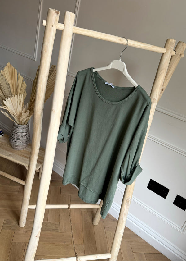 Bennie L/S Tee - sage