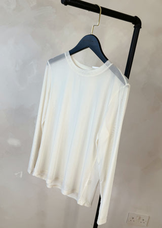 Classic mesh top - Cream