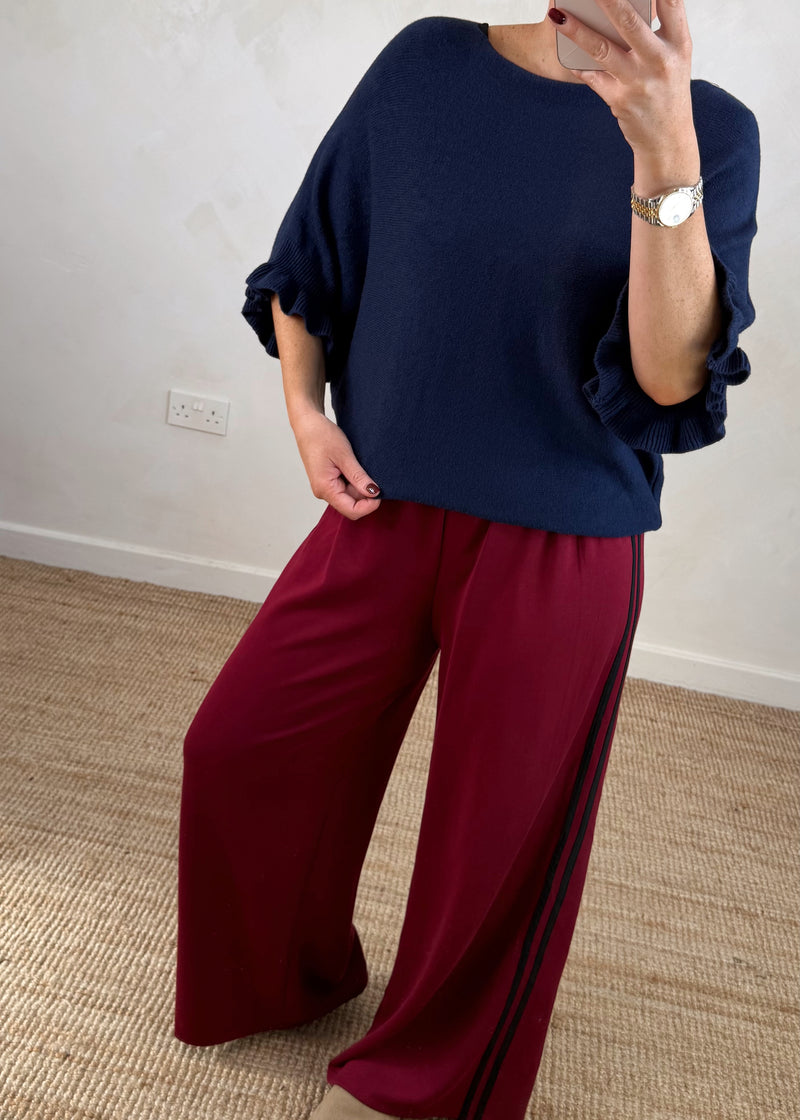 Maddie frill knit - navy