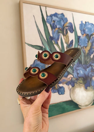 Sonny sandal - Dark tan
