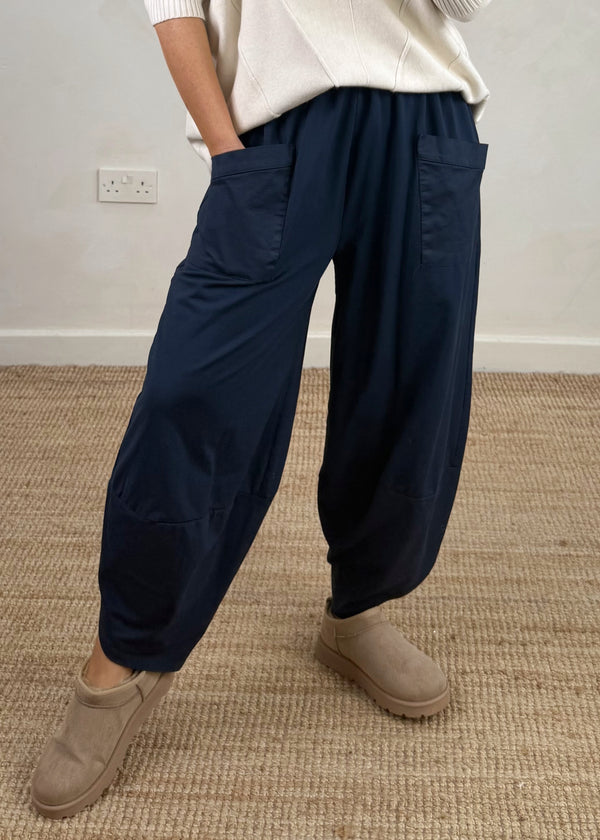 Moda casual pants - navy