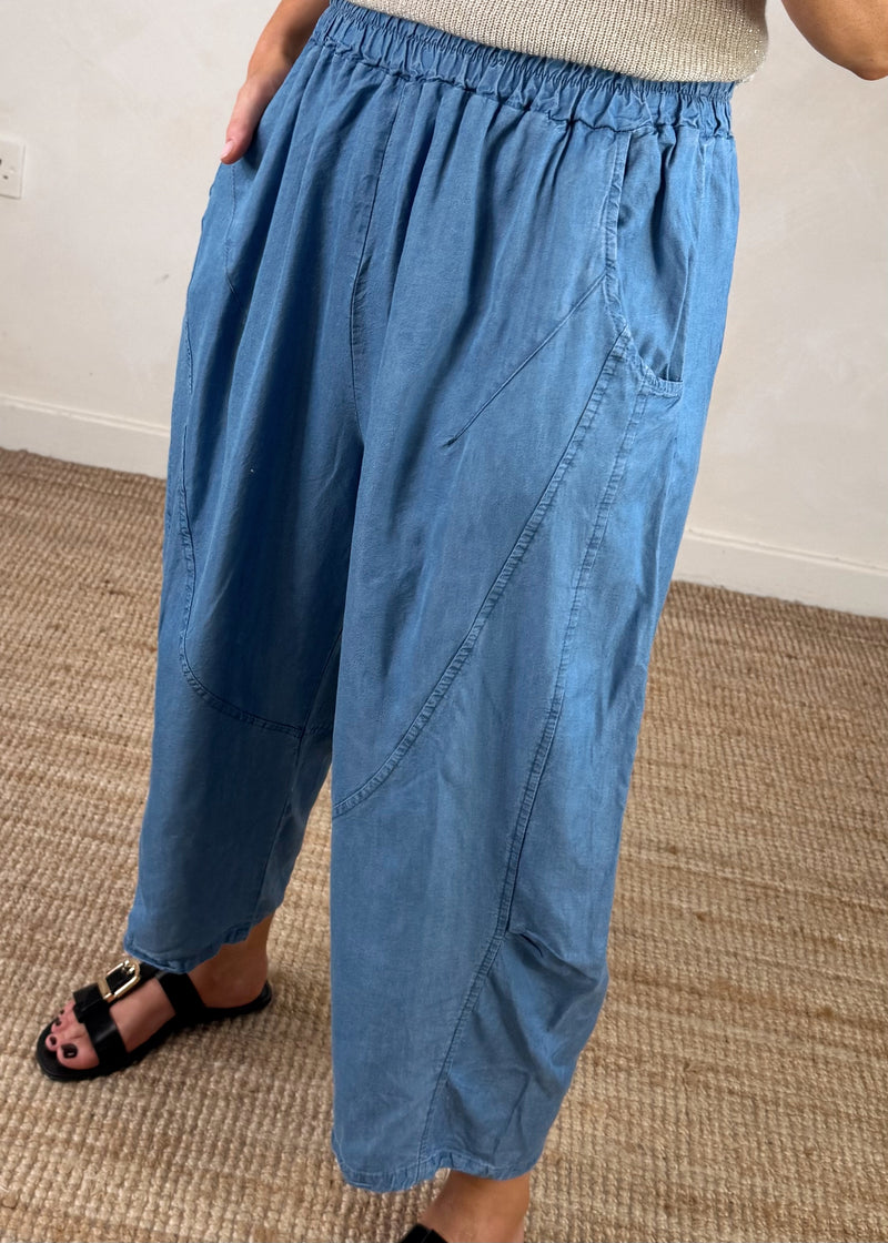 Carmel denim trouser - mid