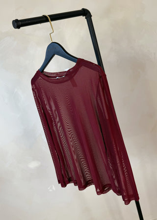 Classic mesh top - Merlot