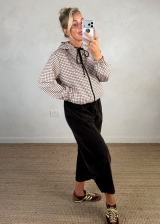 Preppy lightweight check jacket - Beige