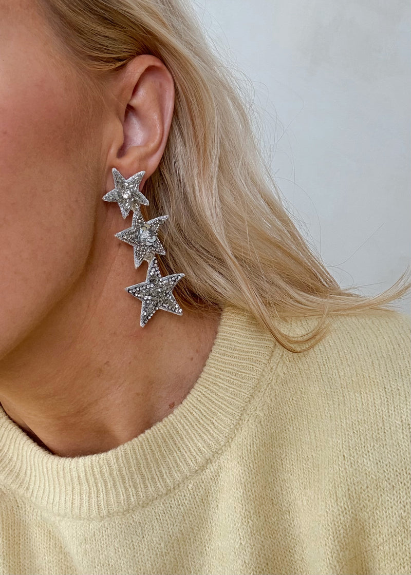SA stars earring - silver
