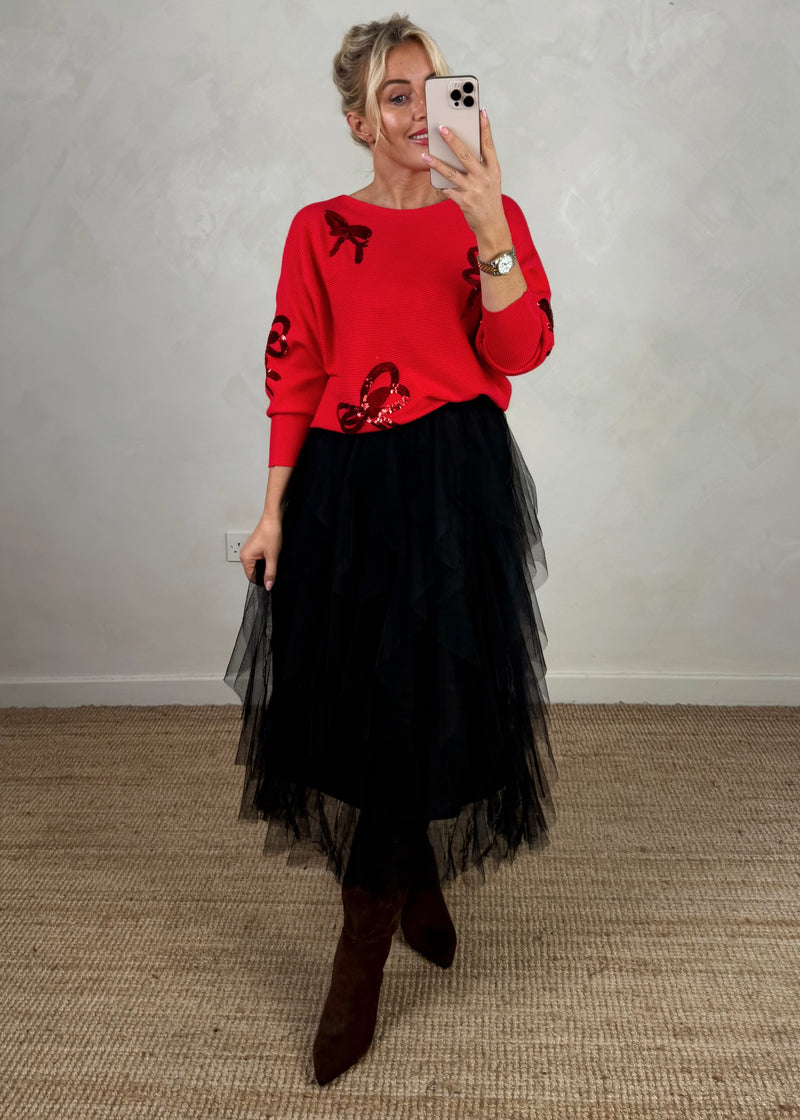 Carrie tulle skirt - black