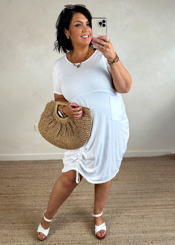 Tamara tee dress - white