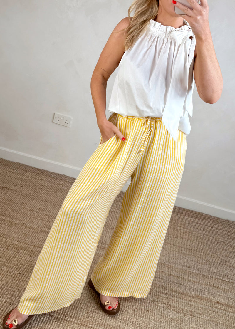 Daisy bow blouse - white