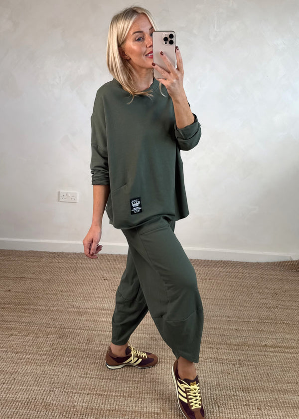 Walton jogger co-ord - khaki size 2
