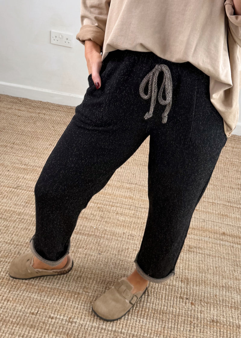 Marl blend jogger - charcoal