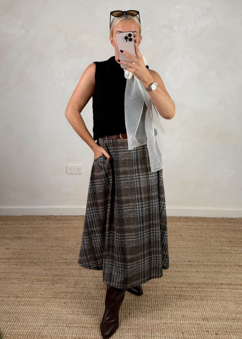 Natasha bow knit - black