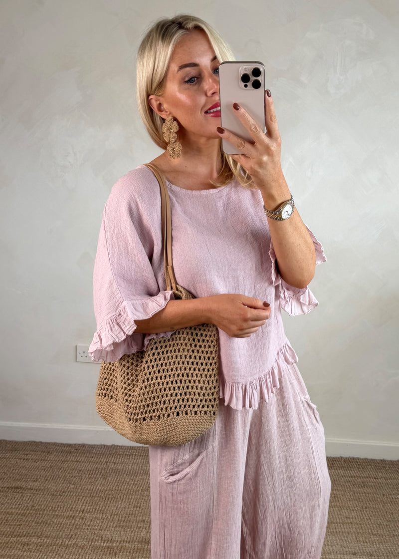 Lolly woven bag - beige