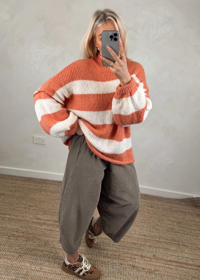 Koda striped knit - saffron