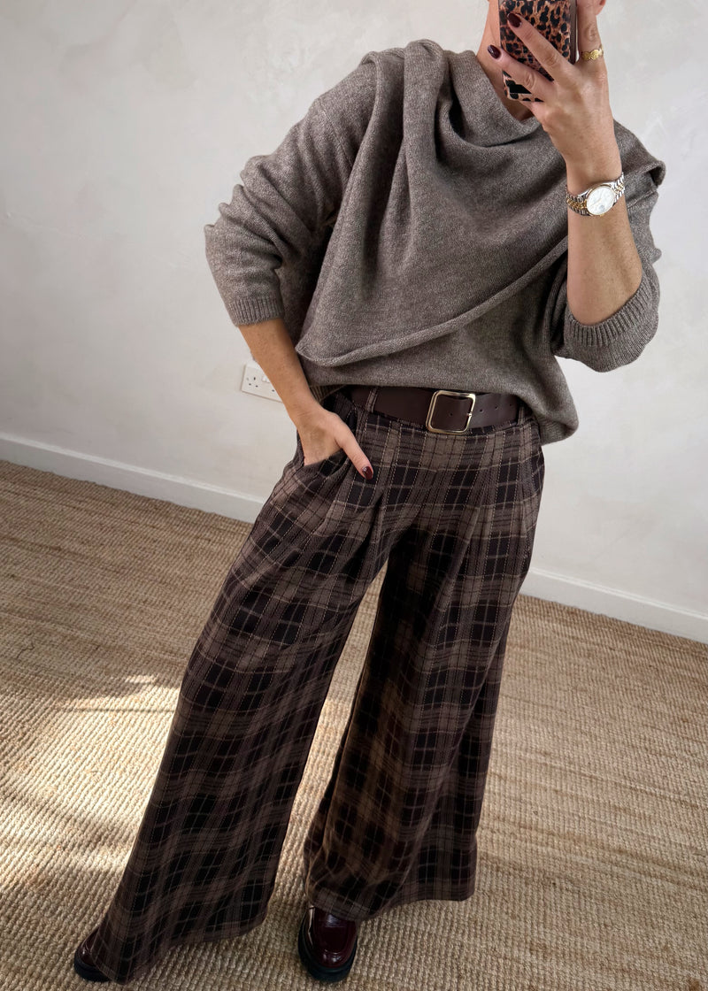 Harwood Checked trouser - one-The Style Attic