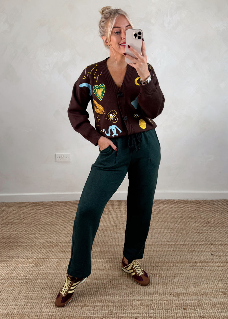 Marl blend jogger - forest