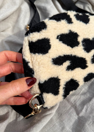 Animal print teddy sling bag  - Two